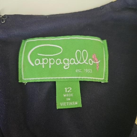 Pappagallo Women's Something Blue Shift Dress Bright Navy Multi Sz 12 - Picture 8 of 9